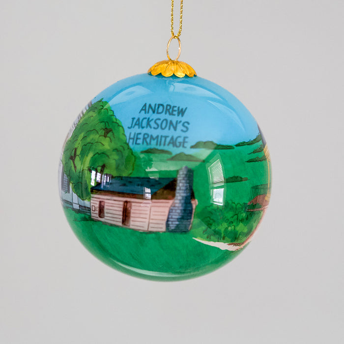 Hermitage Hand-Painted Glass Ornament