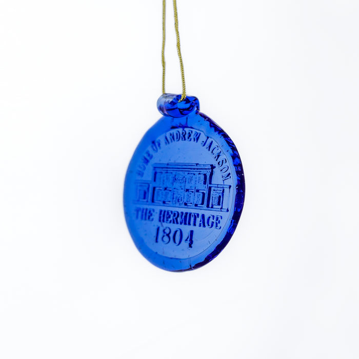 Blue Glass Hermitage Suncatcher Ornament