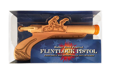 Rubber Band Powered Flintlock Pistol
