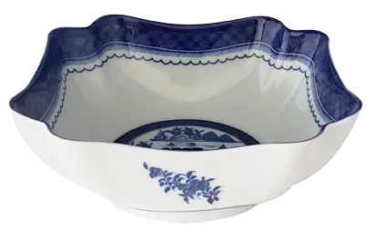 Blue Canton Porcelain Large Square Bowl by Mottahedeh