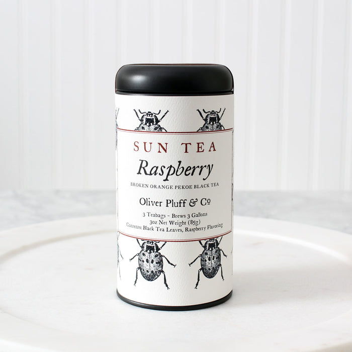 Raspberry Sun Tea Teabags Tin