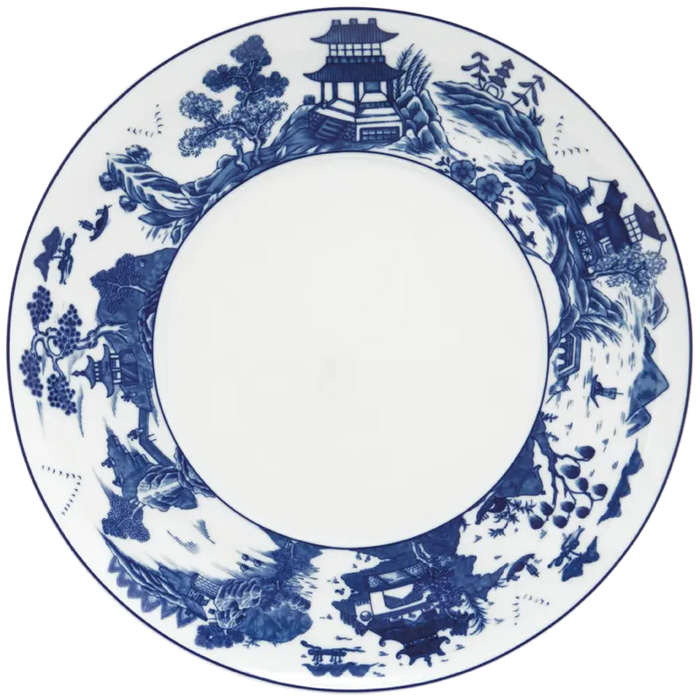 Blue Canton Porcelain Contempo Service Plate Charger by Mottahedeh